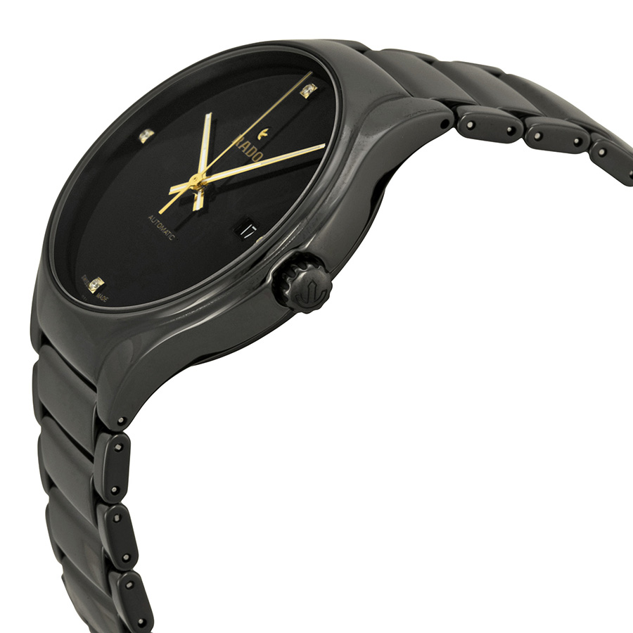 rado true black dial black ceramic men's watch r27056712 rado true black dial black ceramic men's watch r27056712