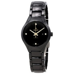 Home rado true black diamond dial ladies watch r27242712
