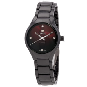 Home rado true round automatic diamond red dial ladies watch r27242742