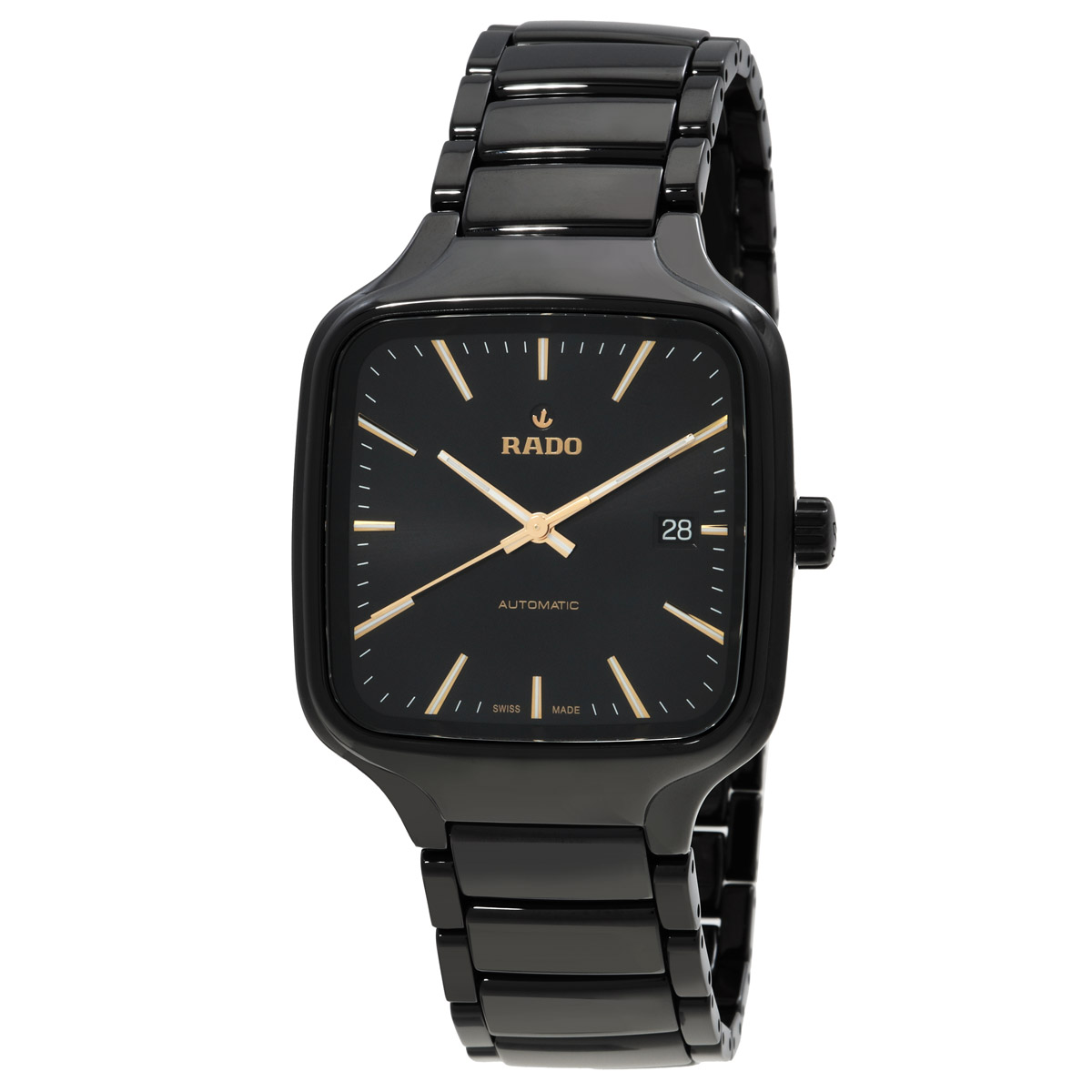 rado true square automatic black dial ladies watch r27078162 rado true square automatic black dial ladies watch r27078162