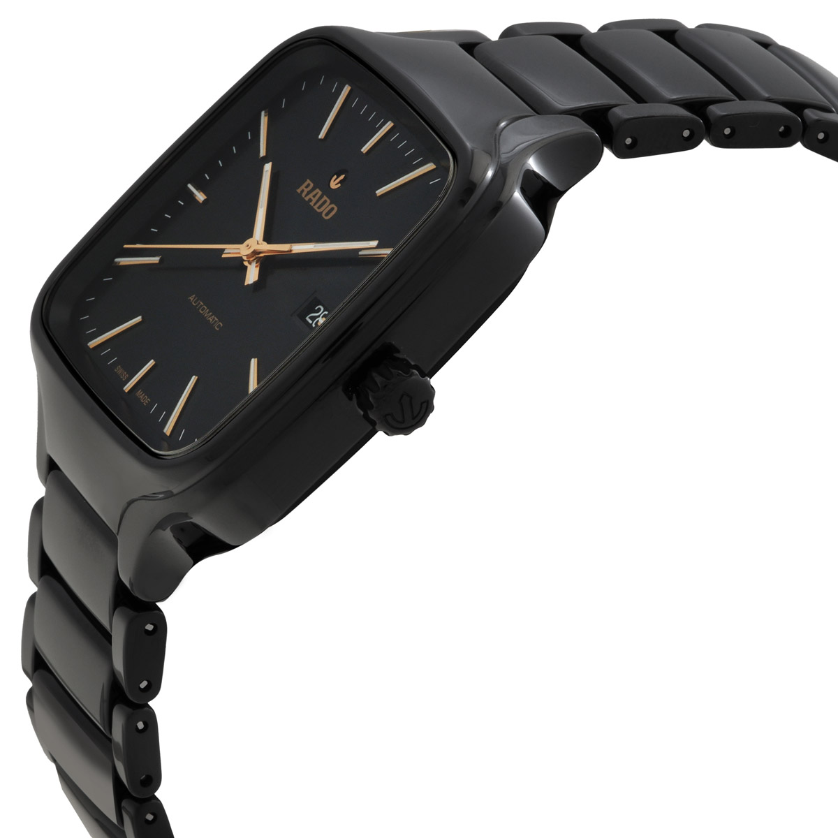 rado true square automatic black dial ladies watch r27078162 rado true square automatic black dial ladies watch r27078162