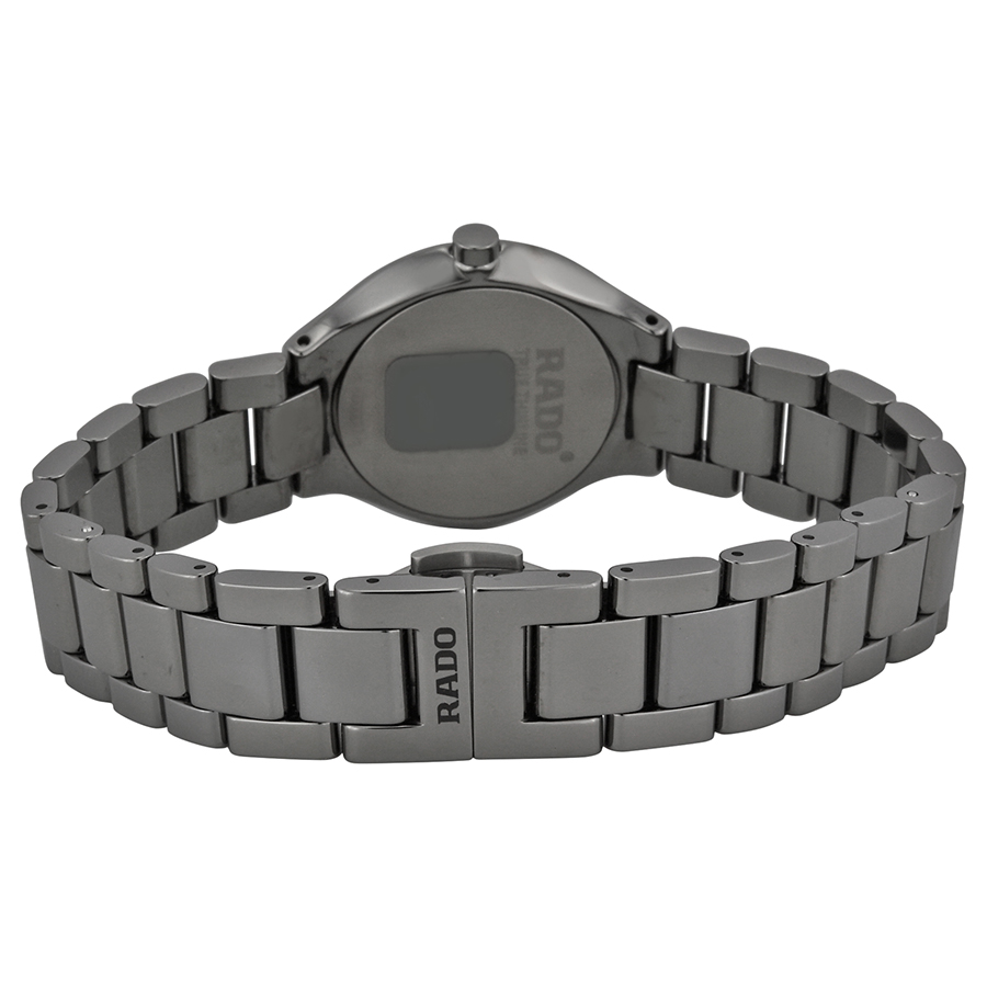 rado true thinline black dial gunmetal ceramic ladies watch r27956152 rado true thinline black dial gunmetal ceramic ladies watch r27956152