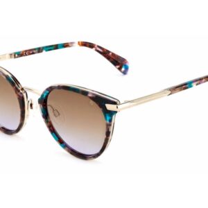 Home rag and bone brown shaded violet oval ladies sunglasses rnb 1058/g/s 05mu/qr 53
