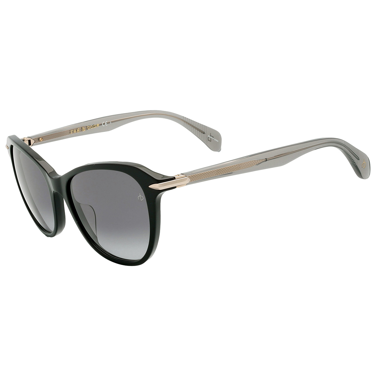 rag and bone grey gradient cat eye ladies sunglasses rnb1060/s 0807/9o 55 rag and bone grey gradient cat eye ladies sunglasses rnb1060/s 0807/9o 55