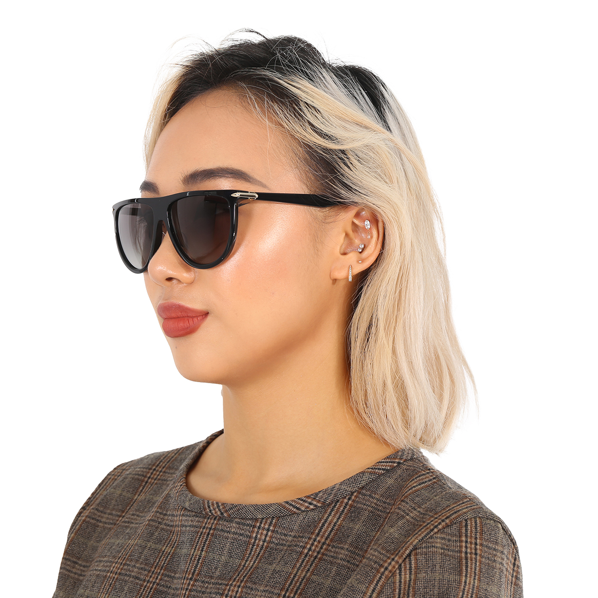 rag and bone polarized grey browline ladies sunglasses rnb1056/s 0807/wj 57 rag and bone polarized grey browline ladies sunglasses rnb1056/s 0807/wj 57