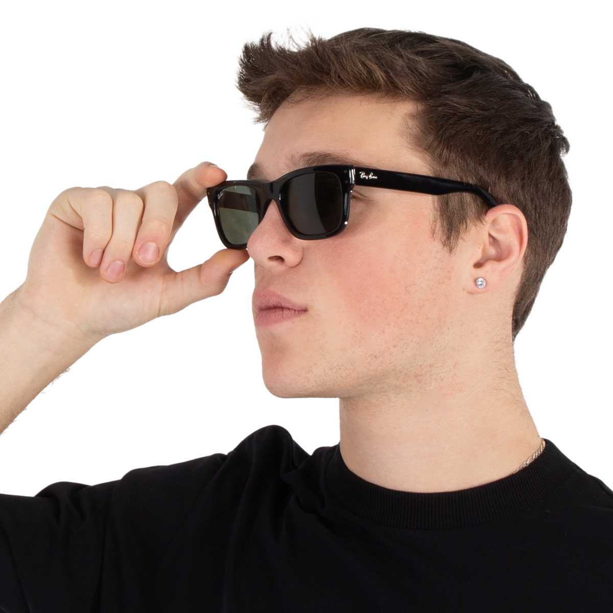 ray ban ray ban burbank green rectangular men's sunglasses rb2283 901/31 55 ray ban ray ban burbank green rectangular men's sunglasses rb2283 901/31 55