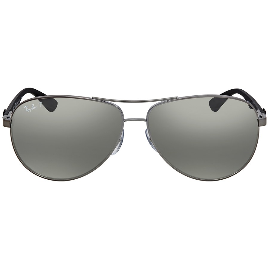 ray ban ray ban carbon fibre polarized silver mirror aviator men's sunglasses rb8313 004/k6 61 ray ban ray ban carbon fibre polarized silver mirror aviator men's sunglasses rb8313 004/k6 61