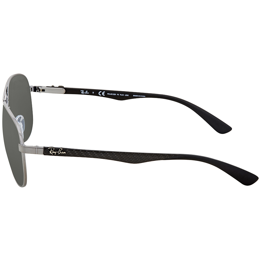 ray ban ray ban carbon fibre polarized silver mirror aviator men's sunglasses rb8313 004/k6 61 ray ban ray ban carbon fibre polarized silver mirror aviator men's sunglasses rb8313 004/k6 61