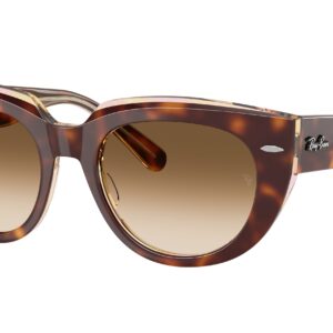 ray ban ray ban doreen brown clear gradient cat eye ladies sunglasses rb2286 141451 52