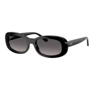 ray ban ray ban gradient grey polarized oval ladies sunglasses rb2221 901/m3 56