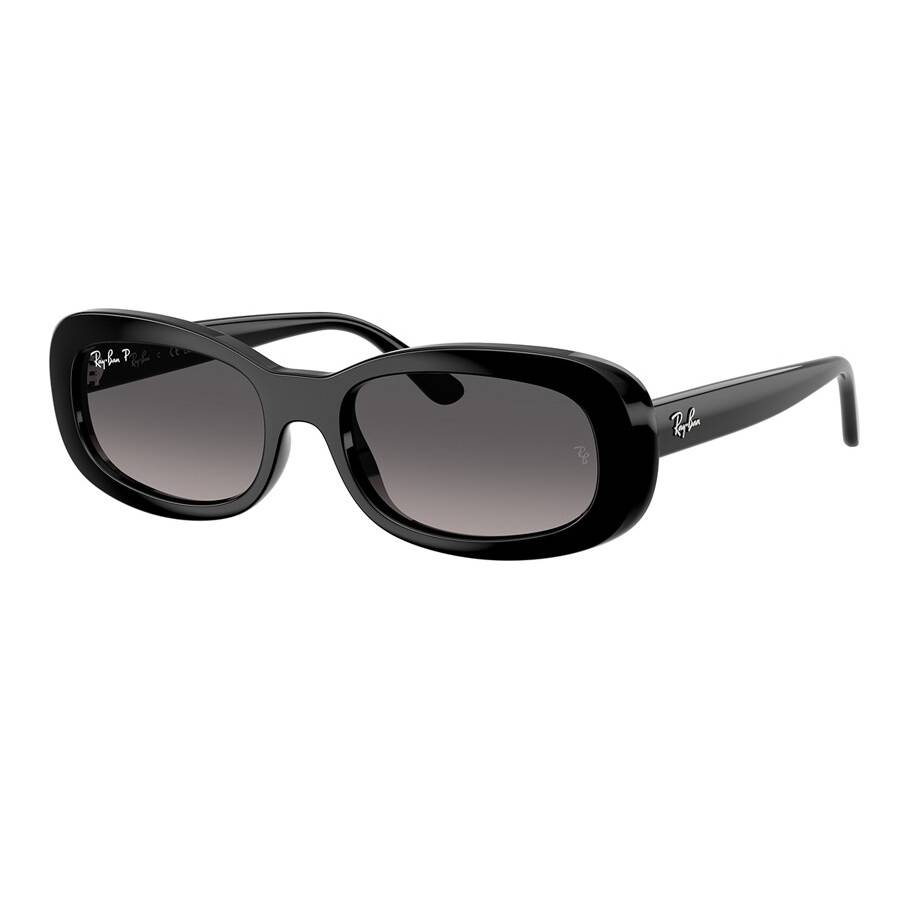 ray ban ray ban gradient grey polarized oval ladies sunglasses rb2221 901/m3 56 ray ban ray ban gradient grey polarized oval ladies sunglasses rb2221 901/m3 56