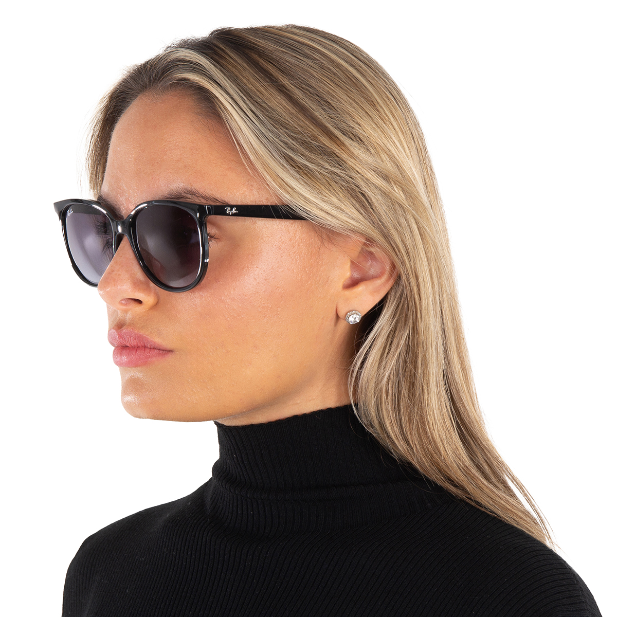 ray ban ray ban gray gradient square ladies sunglasses rb4378 601/8g 54 ray ban ray ban gray gradient square ladies sunglasses rb4378 601/8g 54