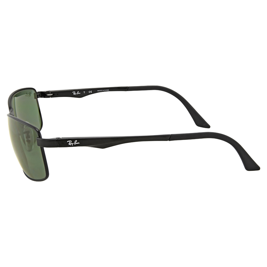 ray ban ray ban green classic rectangular men's sunglasses rb3498 002/71 61 ray ban ray ban green classic rectangular men's sunglasses rb3498 002/71 61
