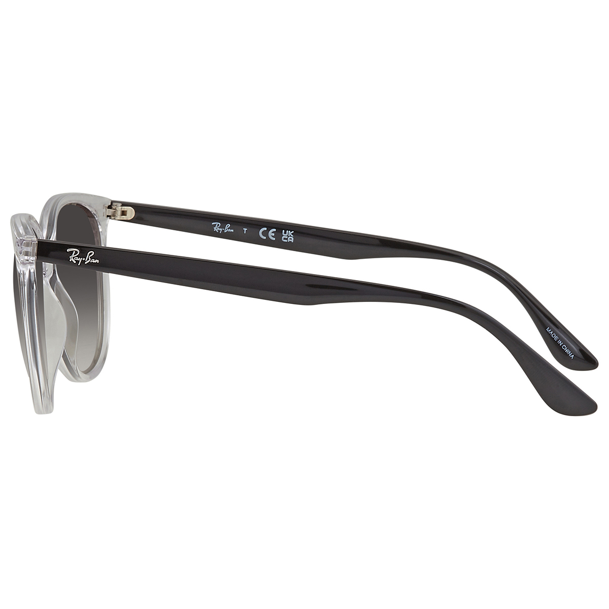 ray ban ray ban grey gradient square ladies sunglasses rb4378 647711 54 ray ban ray ban grey gradient square ladies sunglasses rb4378 647711 54