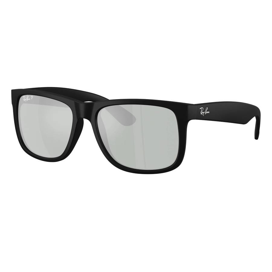 ray ban ray ban justin classic green mirror silver polarized square men's sunglasses rb4165 622/y4 51 ray ban ray ban justin classic green mirror silver polarized square men's sunglasses rb4165 622/y4 51
