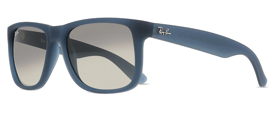 ray ban ray ban justin gradient grey square men's sunglasses rb4165 681311 54 ray ban ray ban justin gradient grey square men's sunglasses rb4165 681311 54