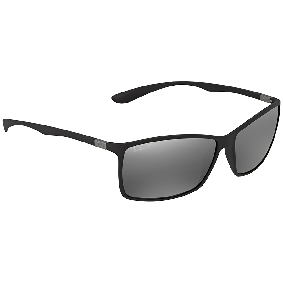 ray ban ray ban liteforce polarized silver mirror square men's sunglasses rb4179 601s82 62 ray ban ray ban liteforce polarized silver mirror square men's sunglasses rb4179 601s82 62
