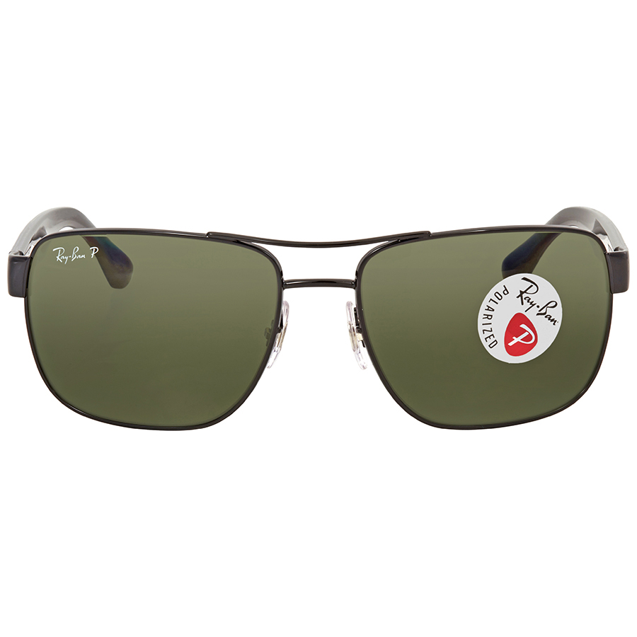 ray ban ray ban polarized green classic g 15 square men's sunglasses rb3530 002/9a 58 ray ban ray ban polarized green classic g 15 square men's sunglasses rb3530 002/9a 58