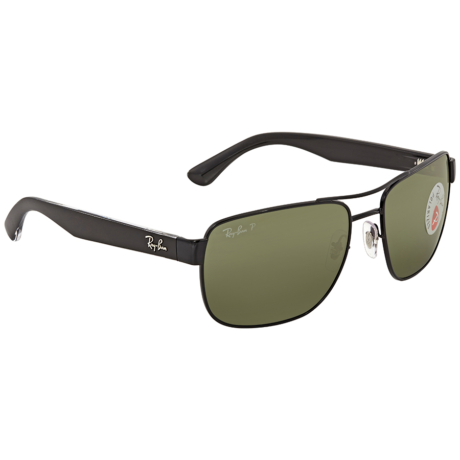 ray ban ray ban polarized green classic g 15 square men's sunglasses rb3530 002/9a 58 ray ban ray ban polarized green classic g 15 square men's sunglasses rb3530 002/9a 58