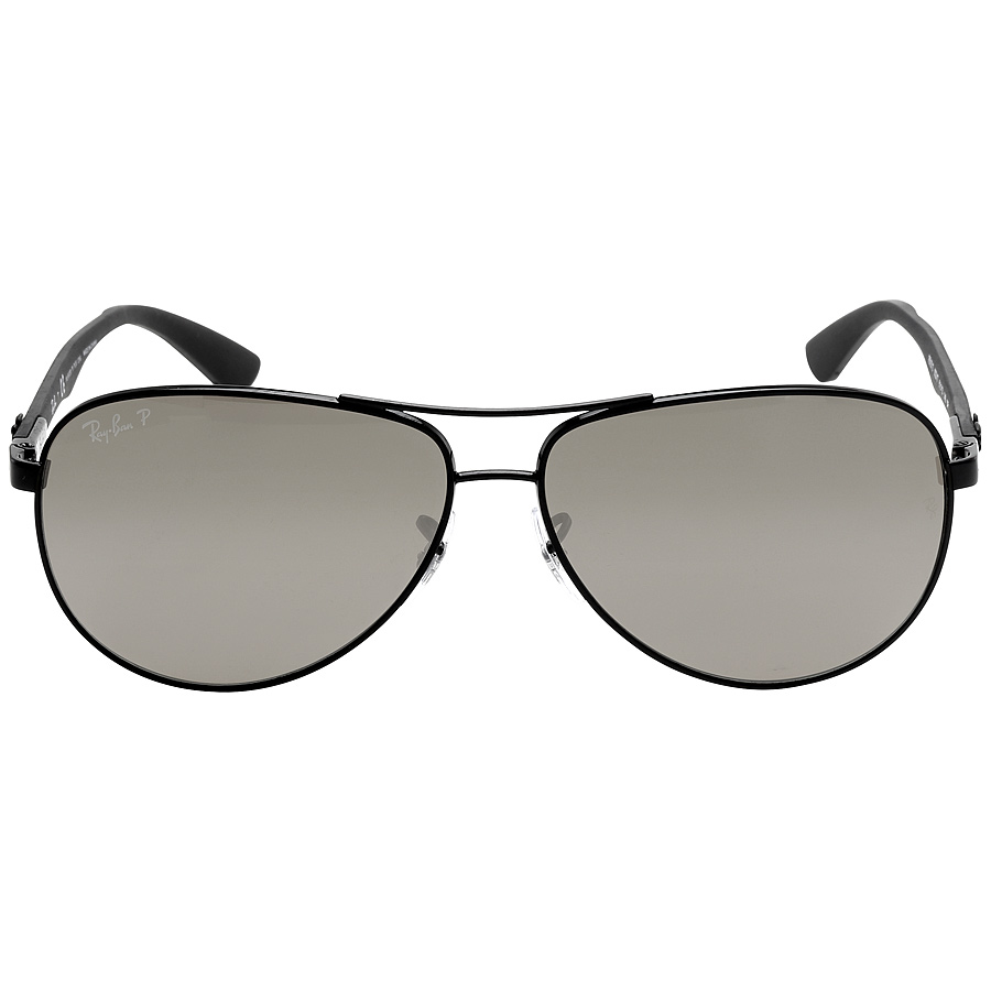ray ban ray ban polarized grey mirror aviator men's sunglasses rb8313 002/k7 61 ray ban ray ban polarized grey mirror aviator men's sunglasses rb8313 002/k7 61