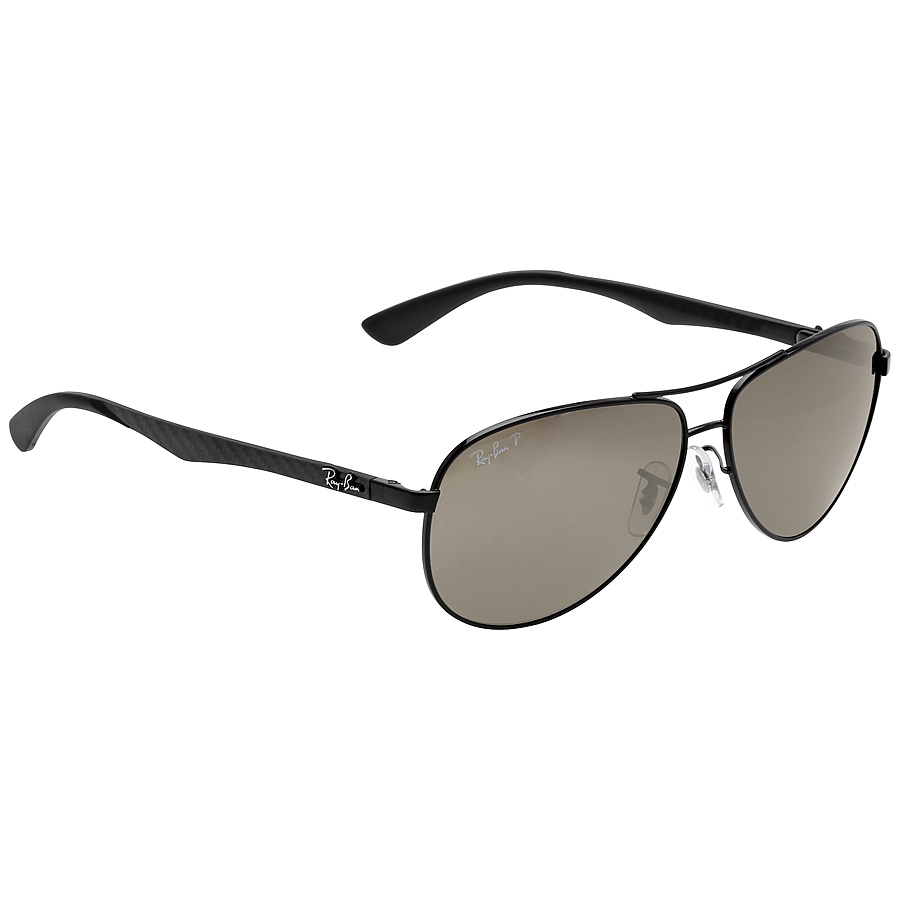 ray ban ray ban polarized grey mirror aviator men's sunglasses rb8313 002/k7 61 ray ban ray ban polarized grey mirror aviator men's sunglasses rb8313 002/k7 61