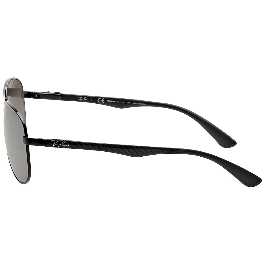 ray ban ray ban polarized grey mirror aviator men's sunglasses rb8313 002/k7 61 ray ban ray ban polarized grey mirror aviator men's sunglasses rb8313 002/k7 61