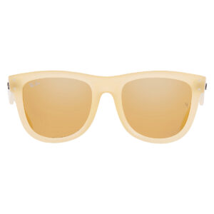 Home ray ban ray ban wayfarer reverse brown mirrored gold square men's sunglasses rbr0502s 68215a 53