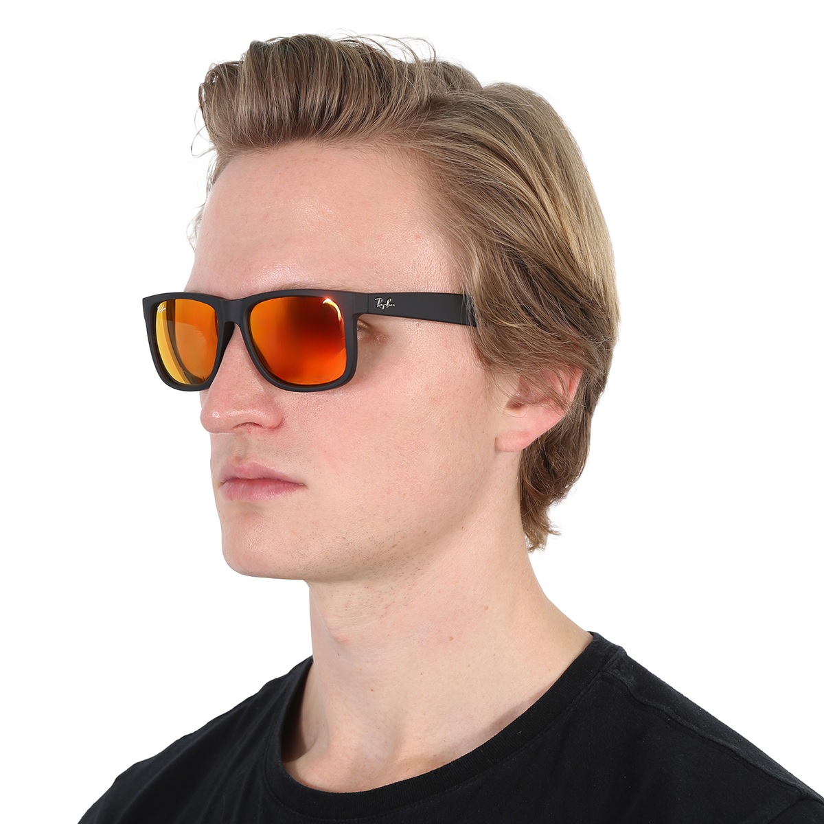ray ban justin color mix red mirror lens sunglasses rb4165 622/6q 54 ray ban justin color mix red mirror lens sunglasses rb4165 622/6q 54