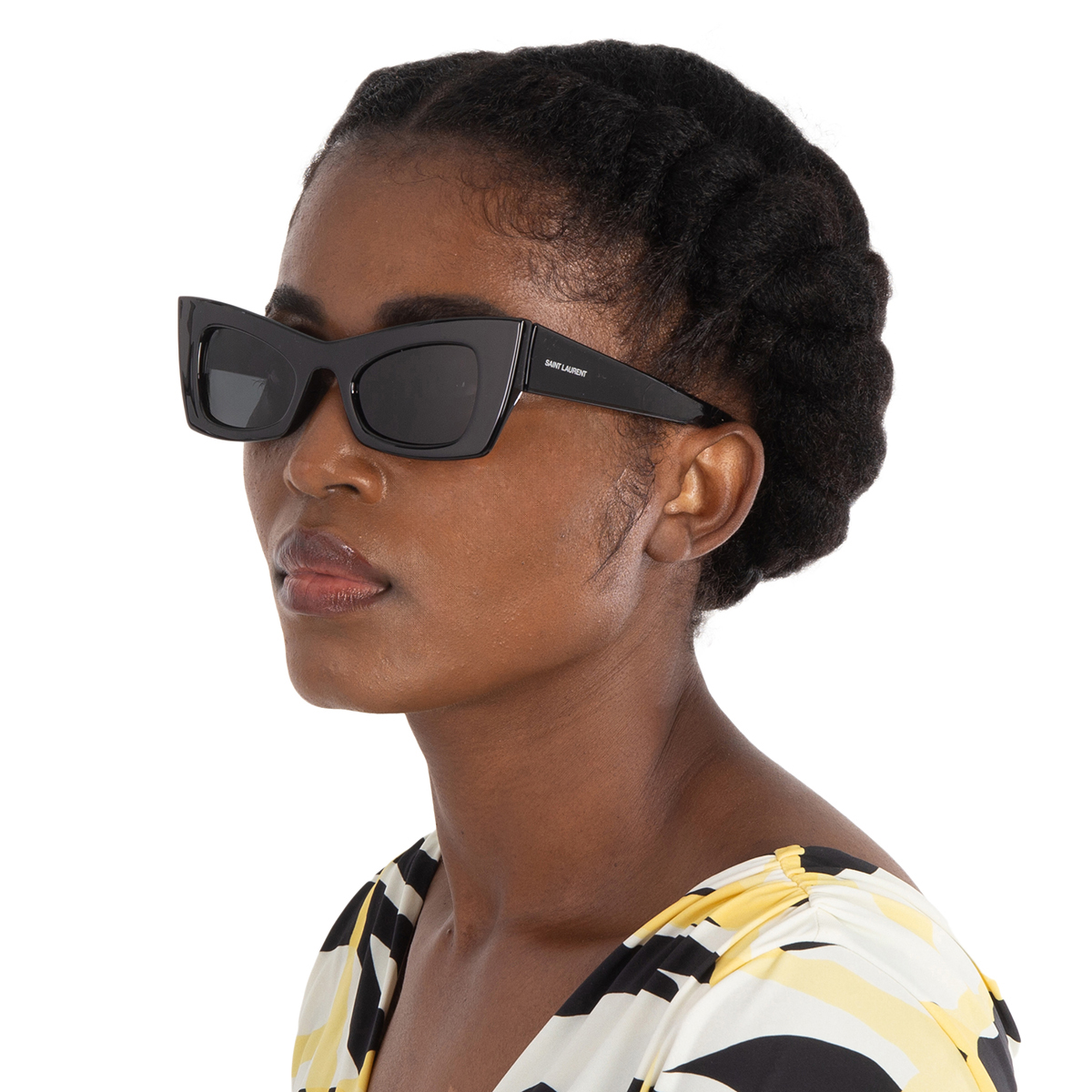 saint laurent black cat eye ladies sunglasses sl 702 001 49 saint laurent black cat eye ladies sunglasses sl 702 001 49