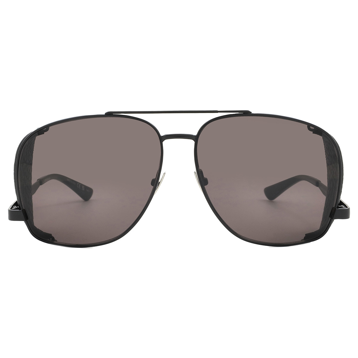 saint laurent black pilot men's sunglasses sl 653 leon leather spoiler 002 59 saint laurent black pilot men's sunglasses sl 653 leon leather spoiler 002 59