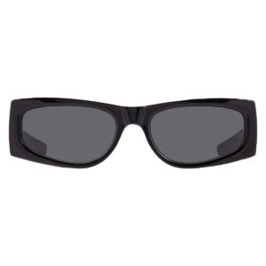 saint laurent black rectangular ladies sunglasses sl m140 001 56