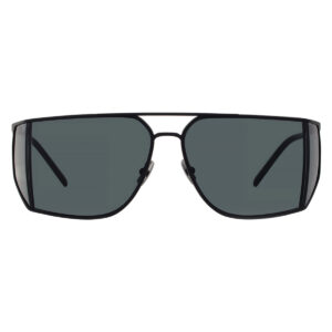 Home saint laurent black rectangular men's sunglasses sl 750 001 69