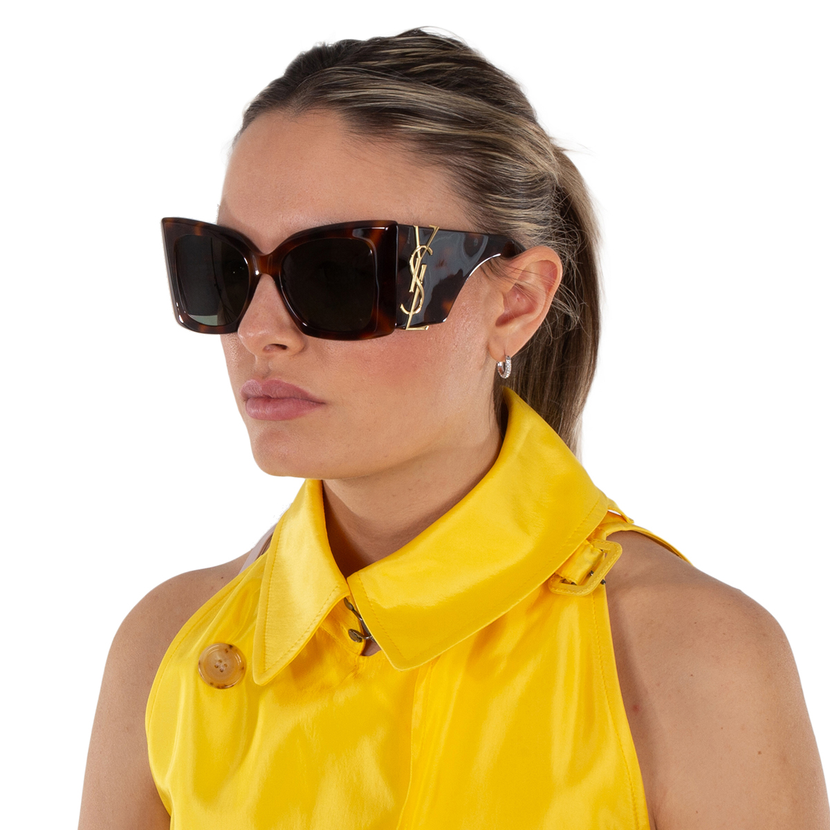 saint laurent green butterfly ladies sunglasses sl m119 blaze 002 54 saint laurent green butterfly ladies sunglasses sl m119 blaze 002 54