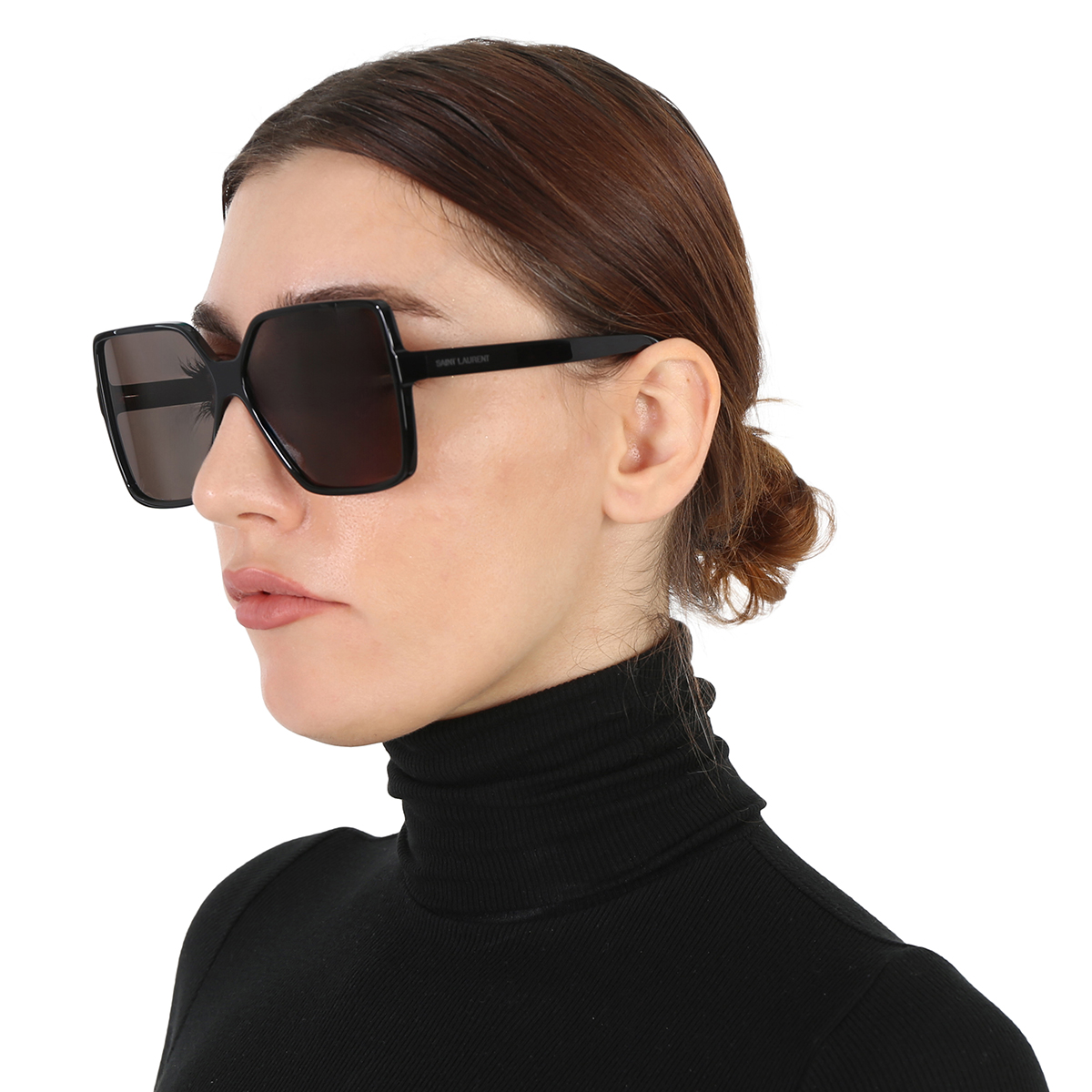 saint laurent grey oversized ladies sunglasses sl 232 betty 001 63 saint laurent grey oversized ladies sunglasses sl 232 betty 001 63