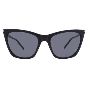Витрина saint laurent grey cat eye ladies sunglasses sl 214 kate thin 001 55
