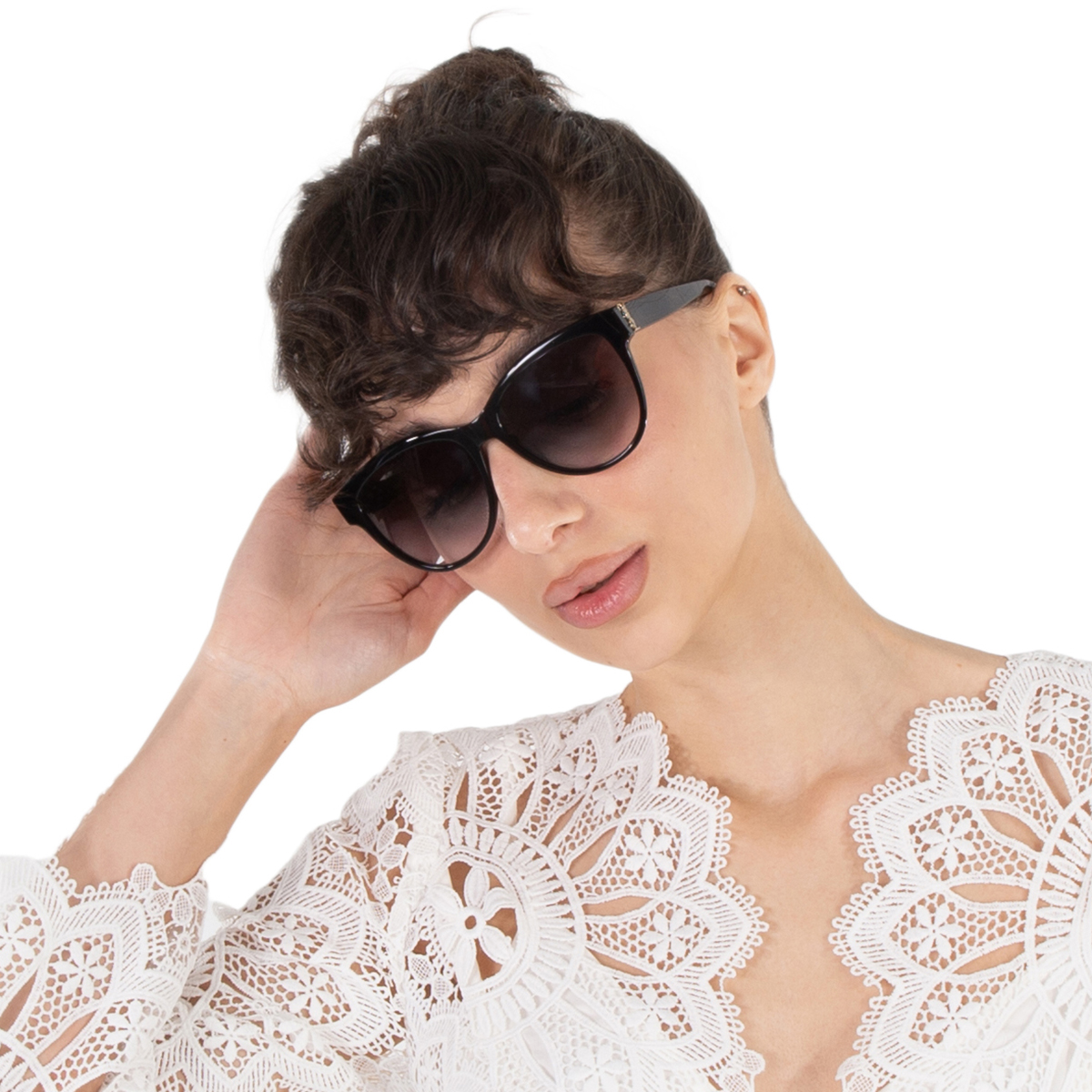 saint laurent grey gradient butterfly ladies sunglasses sl m107 002 55 saint laurent grey gradient butterfly ladies sunglasses sl m107 002 55