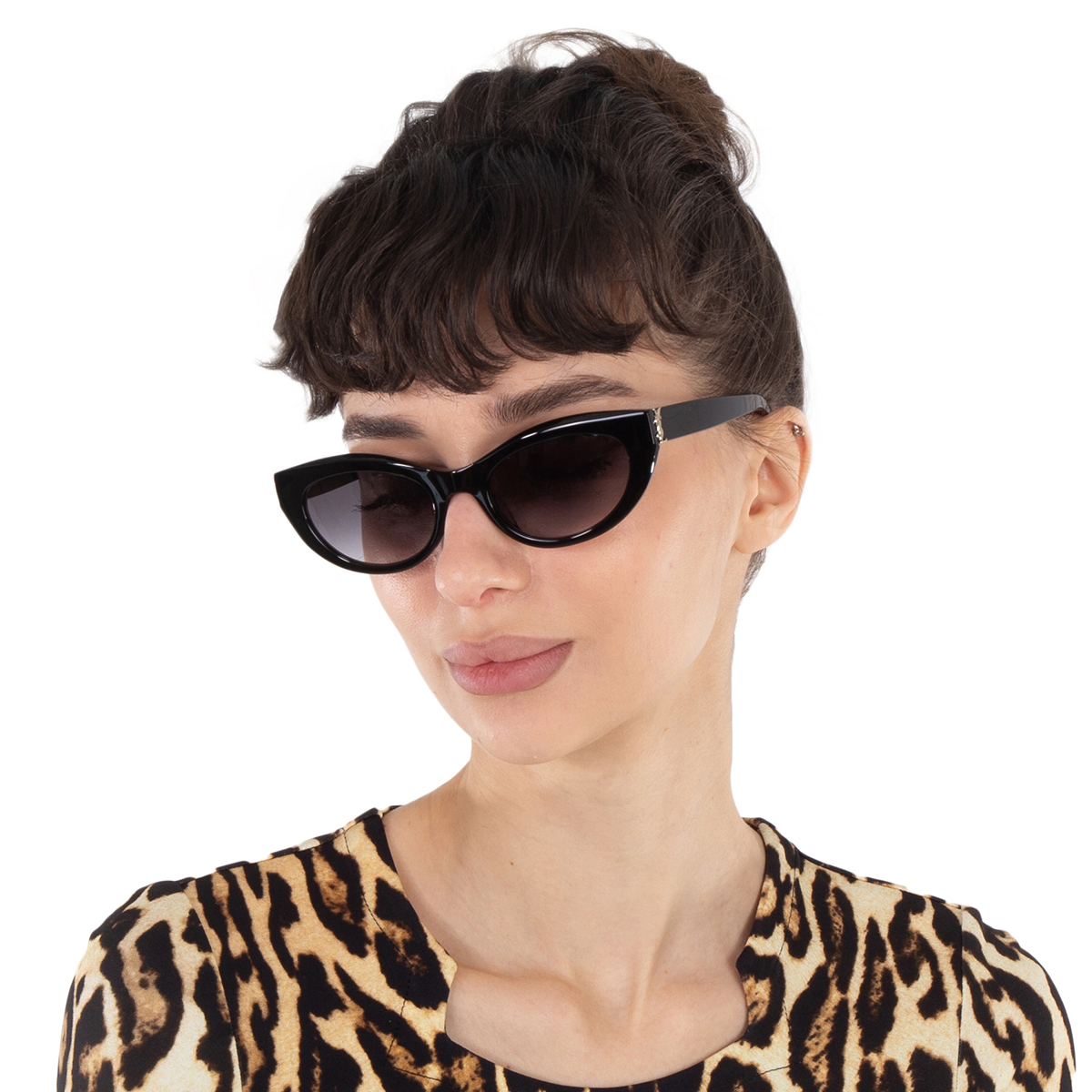 saint laurent grey gradient cat eye ladies sunglasses sl m115 002 54 saint laurent grey gradient cat eye ladies sunglasses sl m115 002 54
