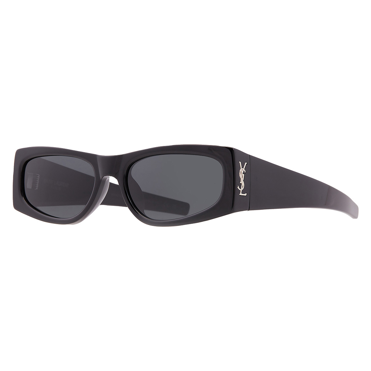 saint laurent grey rectangular ladies sunglasses sl m140/f 001 56 saint laurent grey rectangular ladies sunglasses sl m140/f 001 56
