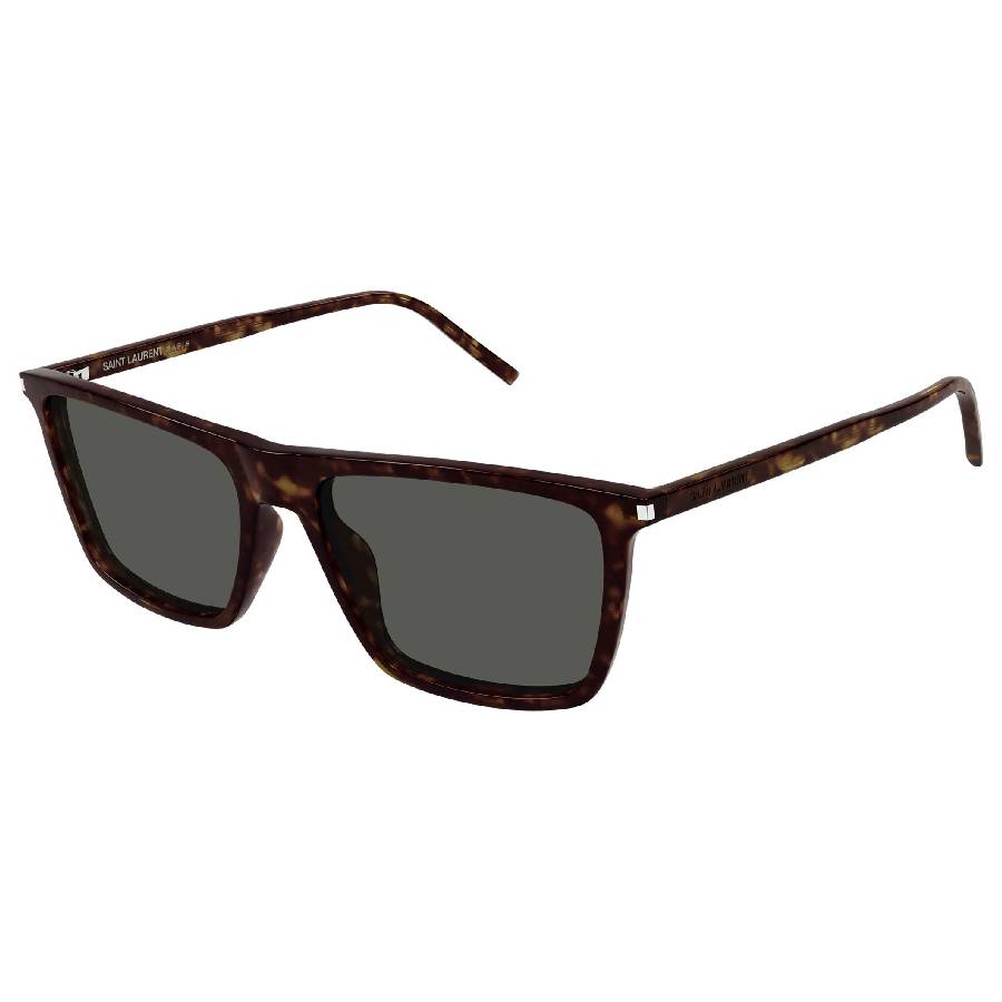 saint laurent grey rectangular men's sunglasses sl 668 002 56 saint laurent grey rectangular men's sunglasses sl 668 002 56