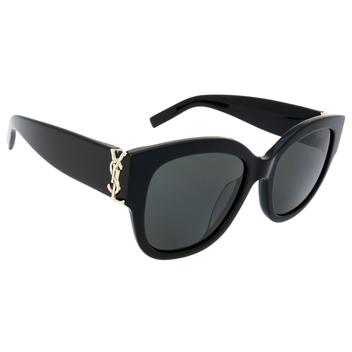 saint laurent grey round ladies sunglasses sl m95/f 005 56 saint laurent grey round ladies sunglasses sl m95/f 005 56
