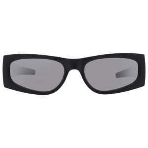 Home saint laurent silver mirror rectangular ladies sunglasses sl m140 002 56