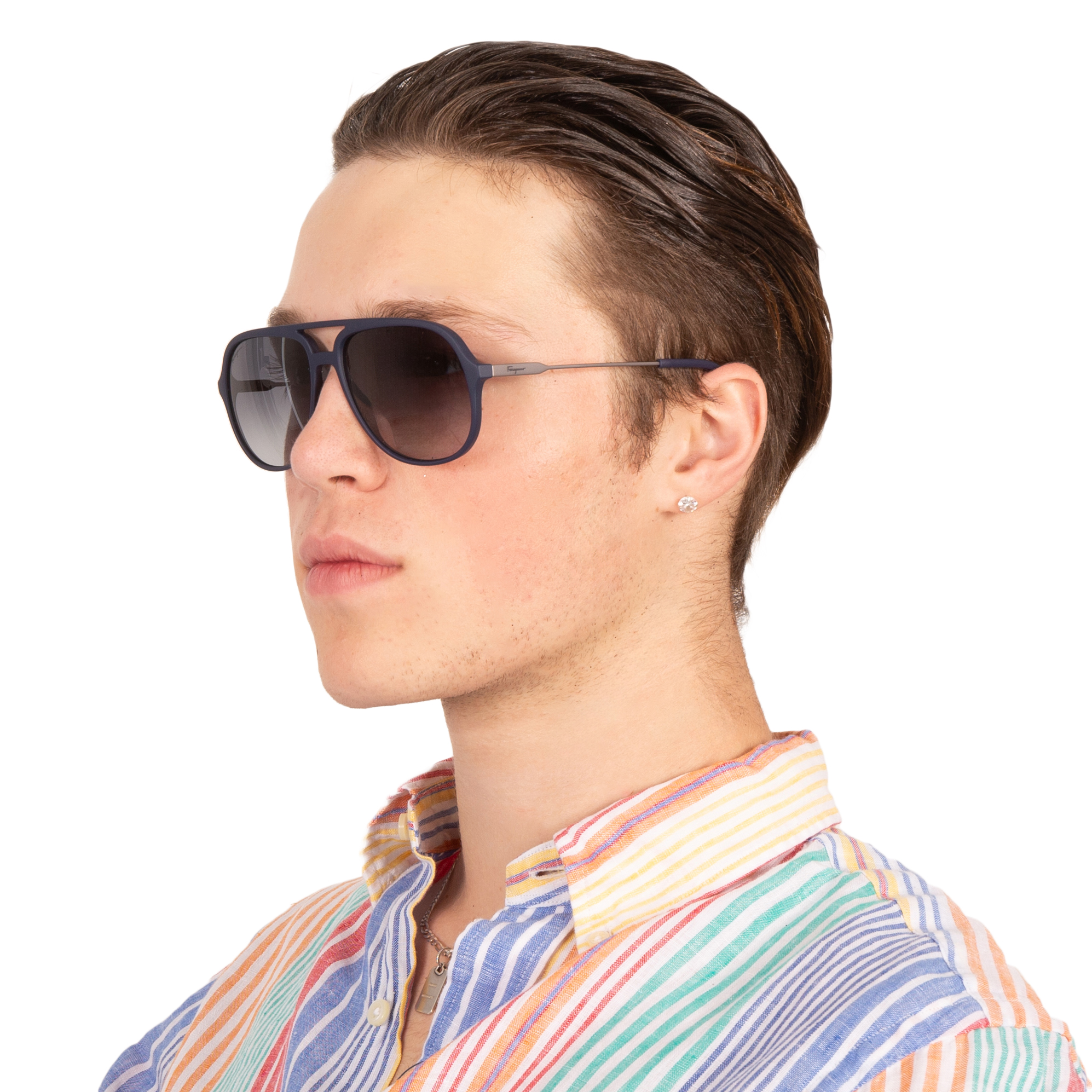 ferragamo salvatore ferragamo blue gradient navigator men's sunglasses sf999s 414 60 ferragamo salvatore ferragamo blue gradient navigator men's sunglasses sf999s 414 60