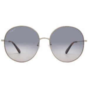 Home ferragamo salvatore ferragamo blue gradient round ladies sunglasses sf299s 688 60