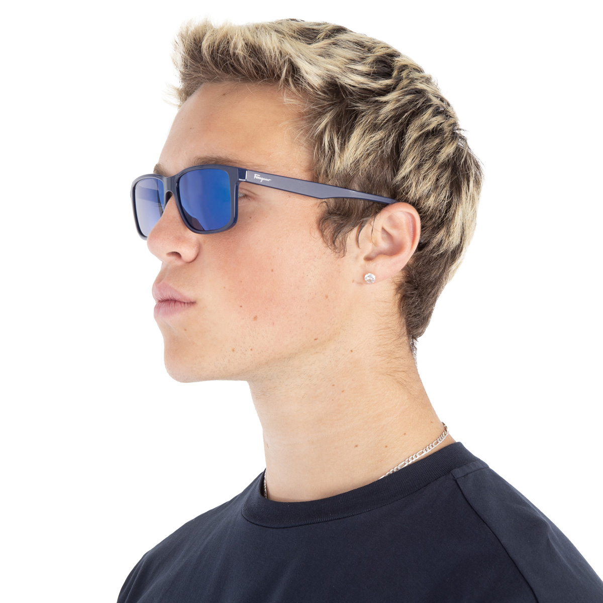 ferragamo salvatore ferragamo blue rectangular men's sunglasses sf938s 435 57 ferragamo salvatore ferragamo blue rectangular men's sunglasses sf938s 435 57