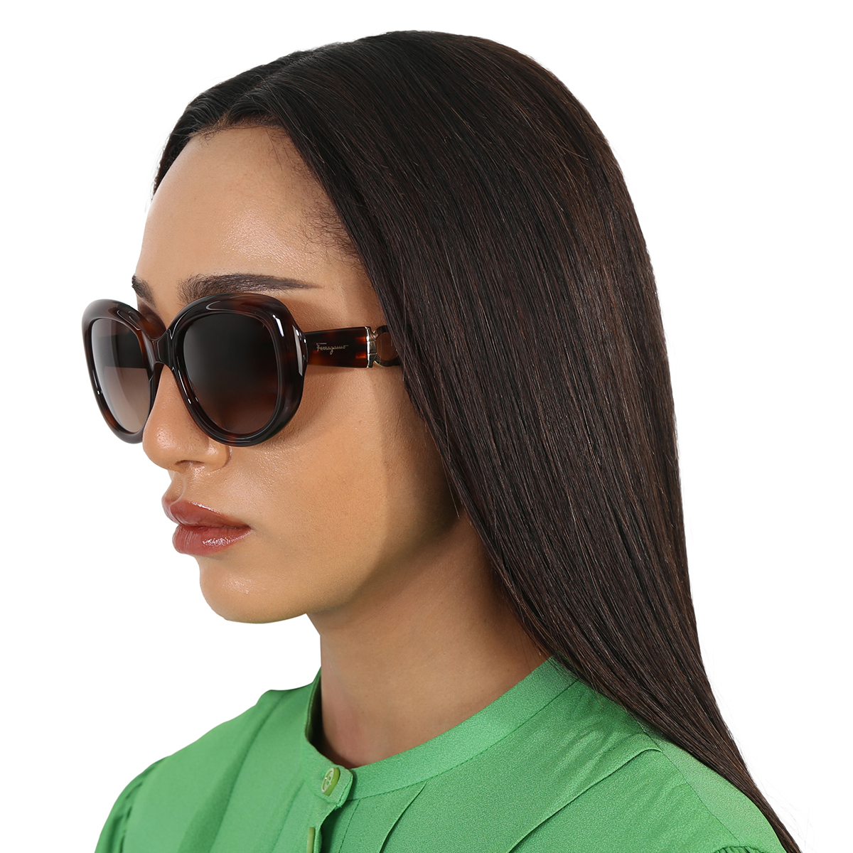 ferragamo salvatore ferragamo brown oval ladies sunglasses sf727s 214 53 ferragamo salvatore ferragamo brown oval ladies sunglasses sf727s 214 53