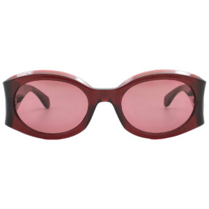 Home ferragamo salvatore ferragamo burgundy oval ladies sunglasses sf2008s 612 55