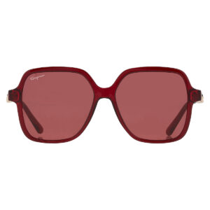 Home ferragamo salvatore ferragamo burgundy square ladies sunglasses sf1083s 612 57
