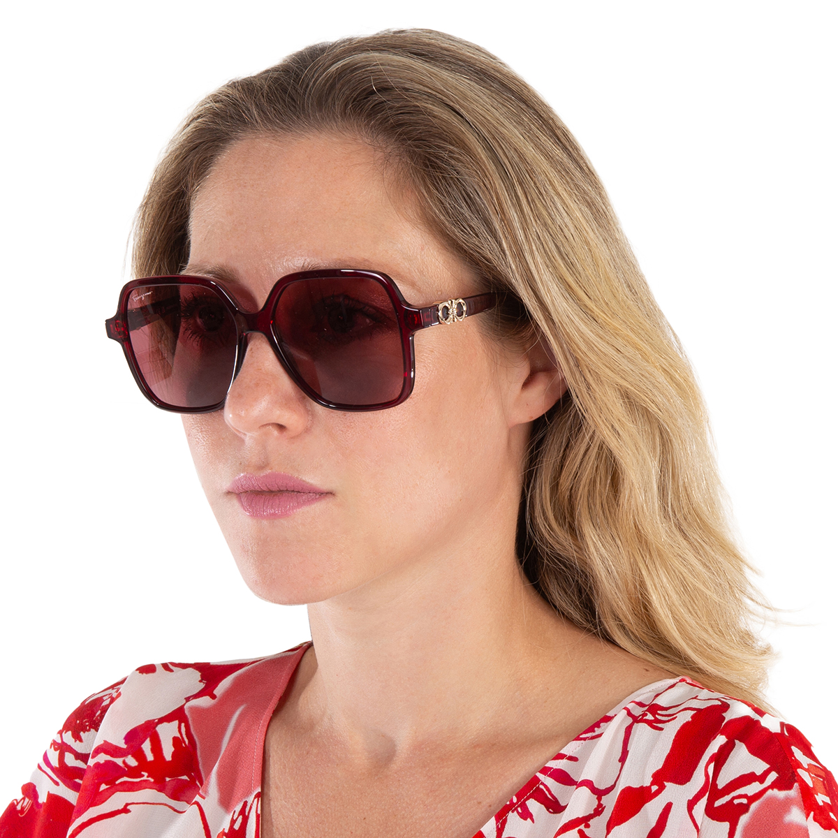 ferragamo salvatore ferragamo burgundy square ladies sunglasses sf1083s 612 57 ferragamo salvatore ferragamo burgundy square ladies sunglasses sf1083s 612 57