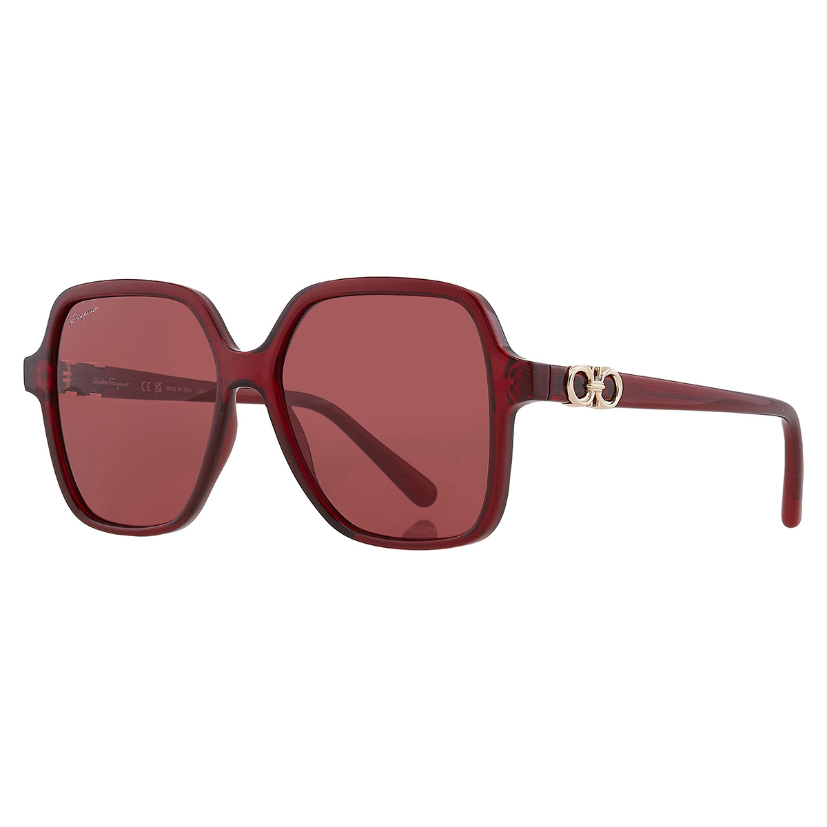 ferragamo salvatore ferragamo burgundy square ladies sunglasses sf1083s 612 57 ferragamo salvatore ferragamo burgundy square ladies sunglasses sf1083s 612 57
