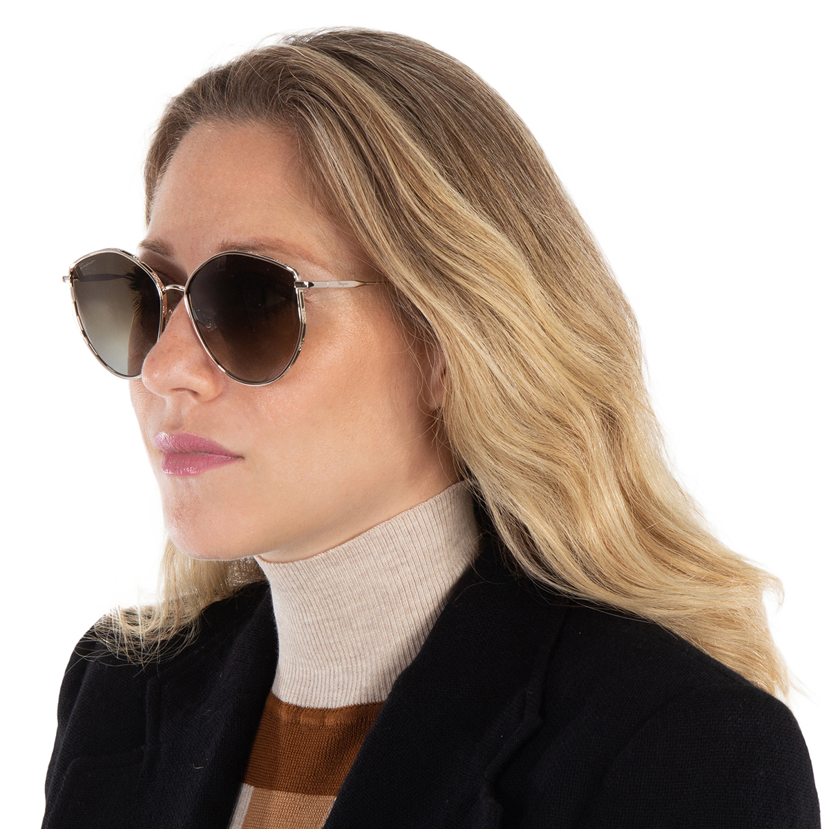 ferragamo salvatore ferragamo green gradient horn ladies sunglasses sf264s 709 60 ferragamo salvatore ferragamo green gradient horn ladies sunglasses sf264s 709 60